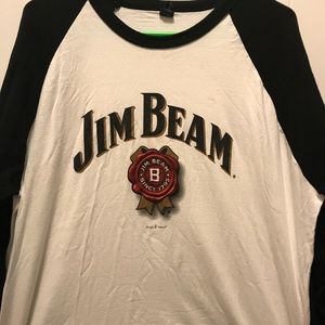 Jim Beam Whiskey Mens Shirt Bourbon Shirt Size XXL